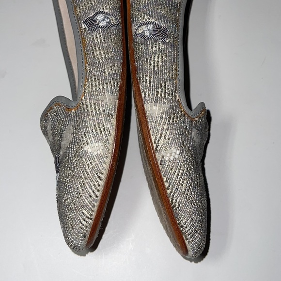 House of Harlow 1960 Beaded Leather Skull Flats - Women’s Size 36.5 - Picture 12 of 13